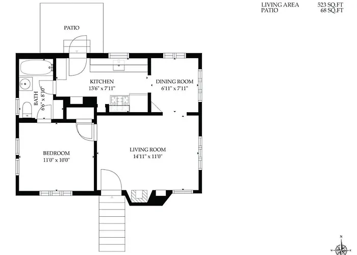 3 Blocks From U Of A And 4th Ave, Cozy, 1 Bedroom 1 Ba Holiday home *